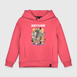 Толстовка оверсайз детская Archer, цвет: коралловый