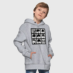 Толстовка оверсайз детская BTS: We are bulletproof, цвет: меланж — фото 2