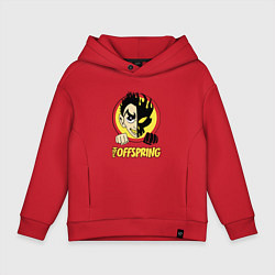 Толстовка оверсайз детская The Offspring Boy, цвет: красный