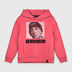 Толстовка оверсайз детская Eminem labyrinth, цвет: коралловый