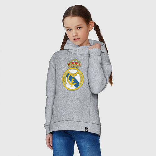 Детское худи оверсайз Real Madrid FC / Меланж – фото 3