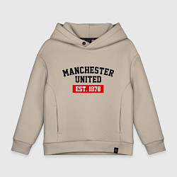 Детское худи оверсайз FC Manchester United Est. 1878