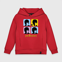 Детское худи оверсайз The Beatles: pop-art