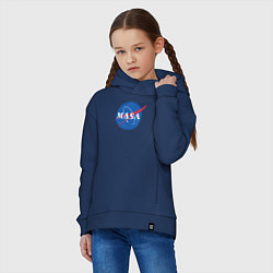 Толстовка оверсайз детская NASA: Masa, цвет: тёмно-синий — фото 2