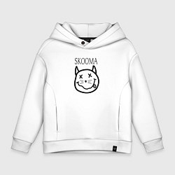 Толстовка оверсайз детская TES: Skooma, цвет: белый