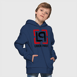 Толстовка оверсайз детская Linkin park, цвет: тёмно-синий — фото 2