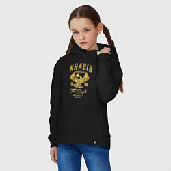 Толстовка оверсайз детская Хабиб Нурмагомедов, цвет: черный — фото 2