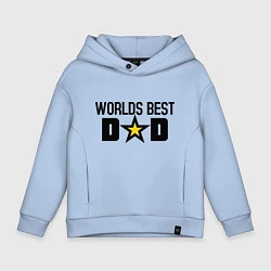 Детское худи оверсайз Worlds Best Dad