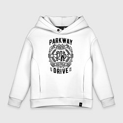 Толстовка оверсайз детская Parkway Drive: Australia, цвет: белый