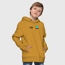 Толстовка оверсайз детская RK800 CONNOR, цвет: горчичный — фото 2