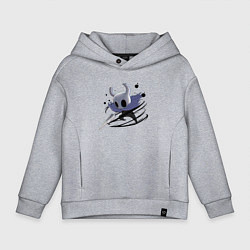 Толстовка оверсайз детская Hollow Knight, цвет: меланж