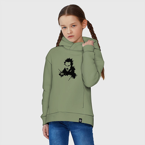 Детское худи оверсайз Король и шут / Авокадо – фото 3