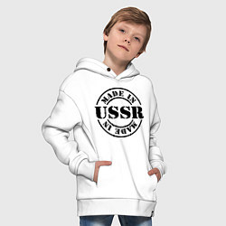 Толстовка оверсайз детская Made in USSR, цвет: белый — фото 2