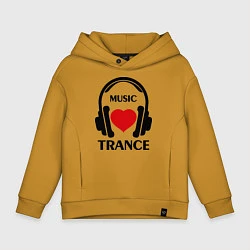 Детское худи оверсайз Trance Music is Love