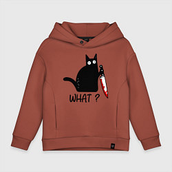 Детское худи оверсайз What cat
