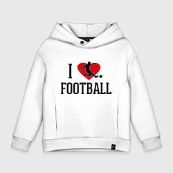 Детское худи оверсайз I love football