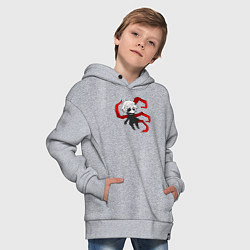 Толстовка оверсайз детская Токийский гуль, цвет: меланж — фото 2