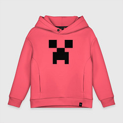 Толстовка оверсайз детская Minecraft, цвет: коралловый