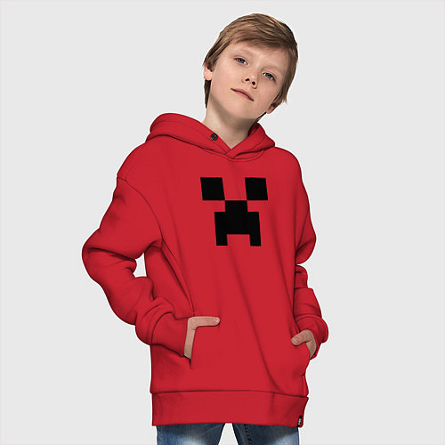 Детское худи оверсайз Minecraft / Красный – фото 4