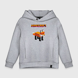 Детское худи оверсайз Minecraft - лиса