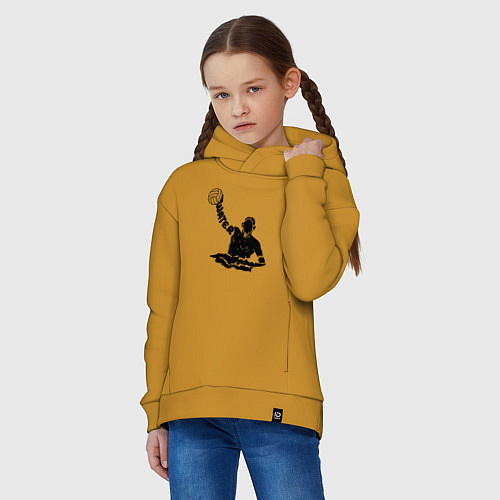 Детское худи оверсайз Ватерполист / Горчичный – фото 3