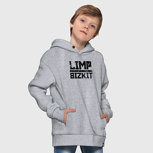 Детское худи оверсайз LIMP BIZKIT / Меланж – фото 4