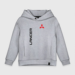 Толстовка оверсайз детская MITSUBISHI LANCER, цвет: меланж
