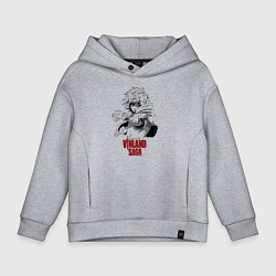 Толстовка оверсайз детская Vinland saga Thorfinn, цвет: меланж