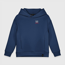 Толстовка оверсайз детская HONDA, цвет: тёмно-синий