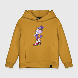Толстовка оверсайз детская SONIC Кошка Блейз, цвет: горчичный