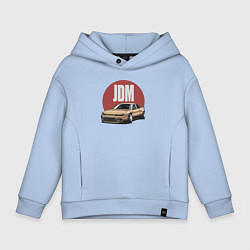 Толстовка оверсайз детская JDM, цвет: мягкое небо