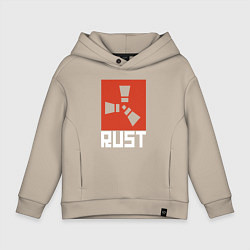 Толстовка оверсайз детская RUST, цвет: миндальный