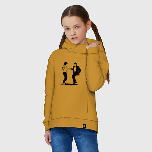 Детское худи оверсайз Грязные танцы Z / Горчичный – фото 3