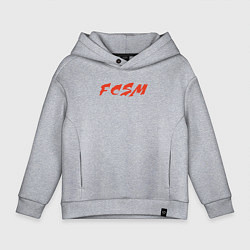 Толстовка оверсайз детская FCSM, цвет: меланж