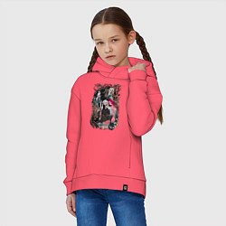 Толстовка оверсайз детская The Witcher wild hunt, цвет: коралловый — фото 2