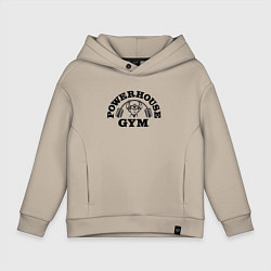 Толстовка оверсайз детская GYM, цвет: миндальный