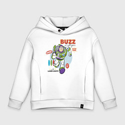 Толстовка оверсайз детская Buzz Lightyear, цвет: белый