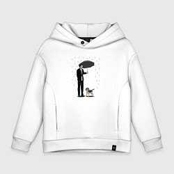 Толстовка оверсайз детская John Wick, цвет: белый