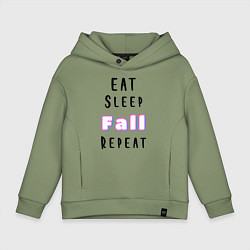 Толстовка оверсайз детская Fall Guys, цвет: авокадо