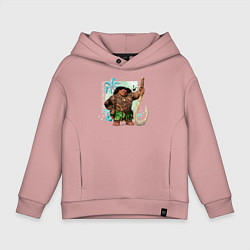 Толстовка оверсайз детская MAUI, HEIHEI, цвет: пыльно-розовый