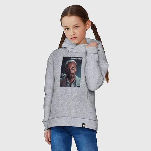 Детское худи оверсайз Голяк Brassic Винни / Меланж – фото 3