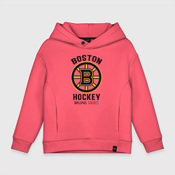 Толстовка оверсайз детская BOSTON BRUINS NHL, цвет: коралловый