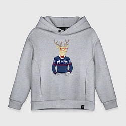 Детское худи оверсайз Hipster Deer