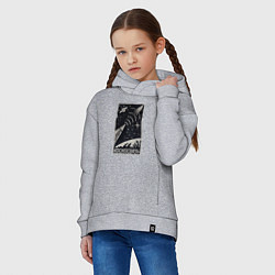 Толстовка оверсайз детская Космосвязь, цвет: меланж — фото 2