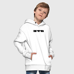 Толстовка оверсайз детская Осаму Дазай, цвет: белый — фото 2