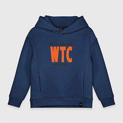 Толстовка оверсайз детская Wu-Tang WTC, цвет: тёмно-синий