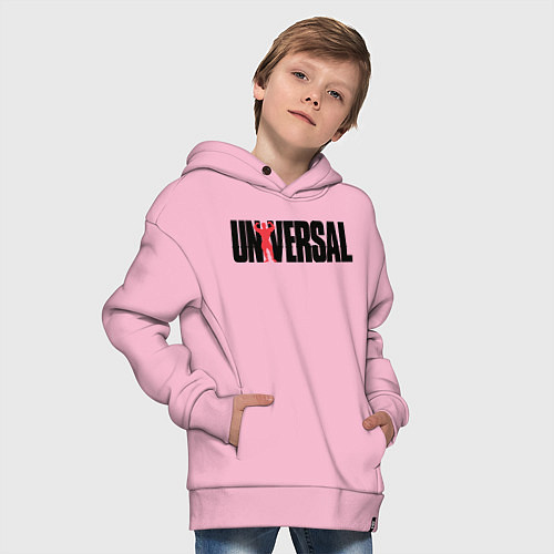 Детское худи оверсайз ANIMAL UNIVERSAL ЭНИМАЛ / Светло-розовый – фото 4