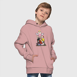 Толстовка оверсайз детская THE BINDING OF ISAAC, цвет: пыльно-розовый — фото 2