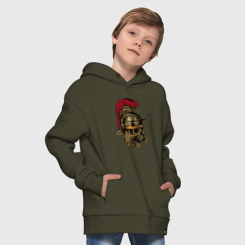 Детское худи оверсайз LEGIONARY / Хаки – фото 4