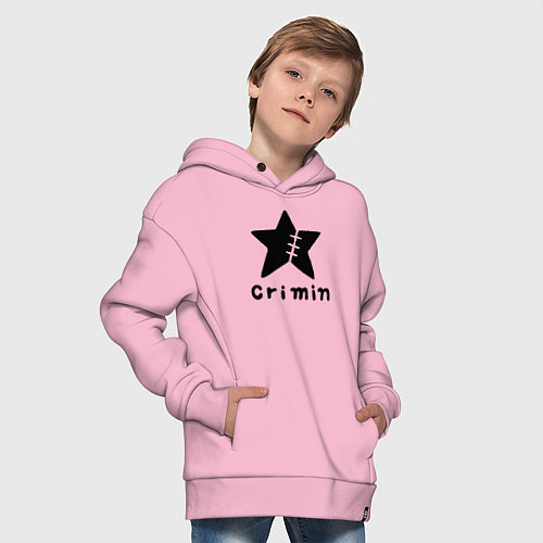 Детское худи оверсайз Crimin бренд One Piece / Светло-розовый – фото 4
